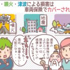 地震・噴火・火災による損害は車両保険で補償されない