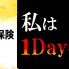 私は1Day保険を選ぶ